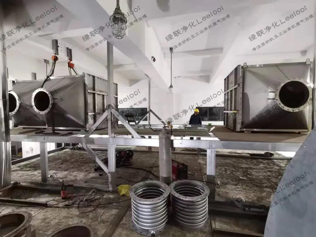 綠聯凈化SCR脫硝系統安裝現場